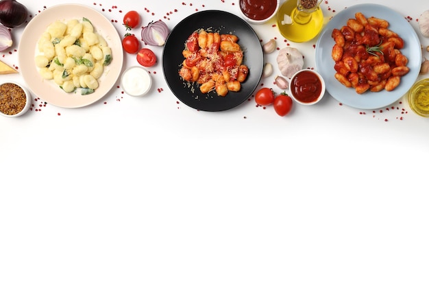 Zestaw dań na stole